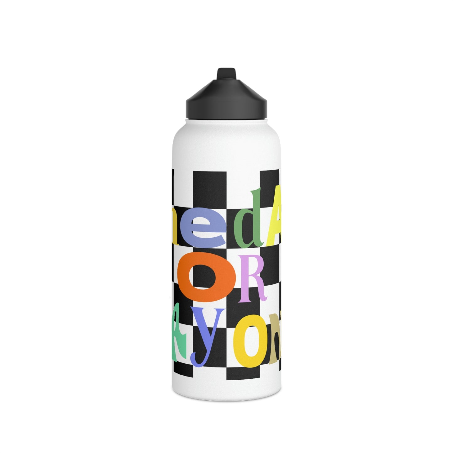 One Day or Day One Stainless Steel Water Bottle, Standard Lid